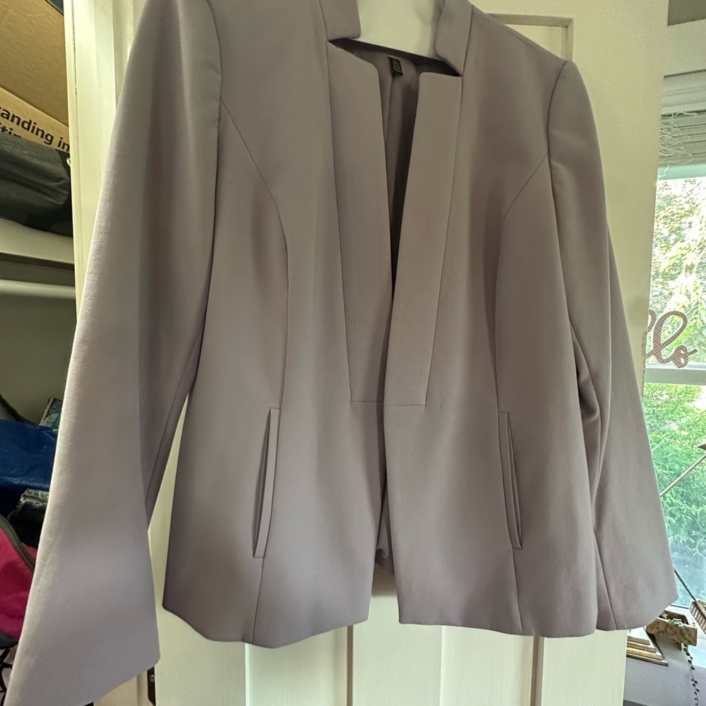 So pretty, soft lavender dress coat, never worn, still has dry cleaner tag on